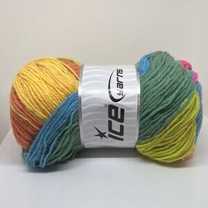 ICE Yarns Magic Light Yarn, Neon Rainbow